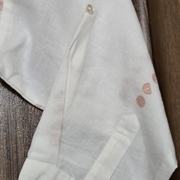 473. NEW World Market White Linen Blend One Size Top - Picture 7 of 12